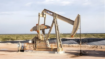 Pumpjack operating in the Permian Basin linked to cleaner enhanced oil recovery projects
